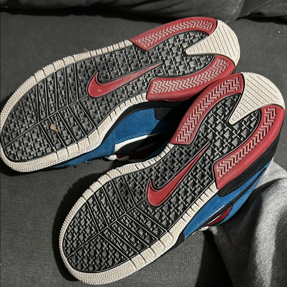 Nike Red and Blue Retro Sneakers - Picture 5 of 5